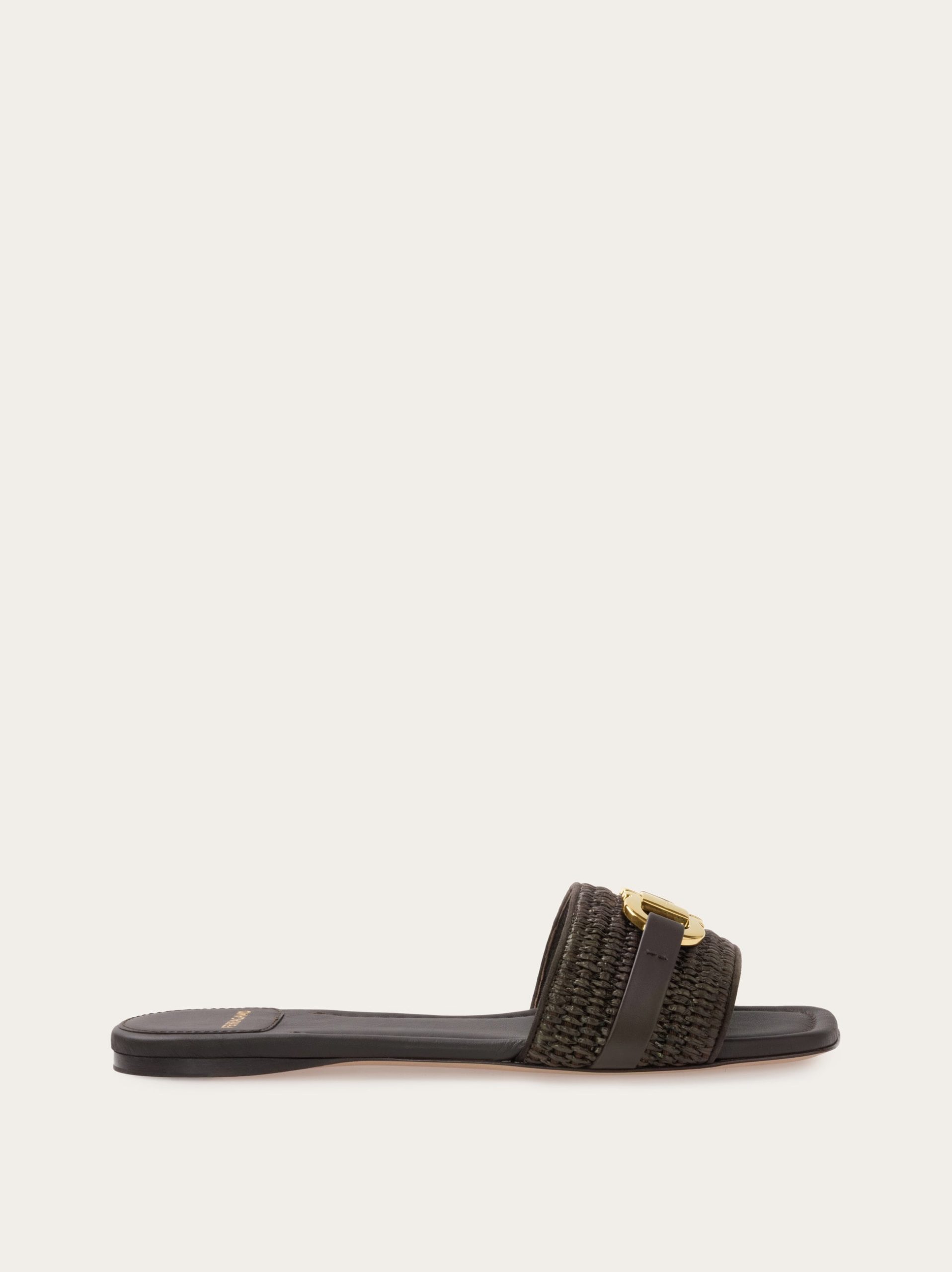 Ferragamo Flat slide with Gancini ornament - Image 1